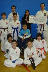 Sollomon with SAMA Karate club members